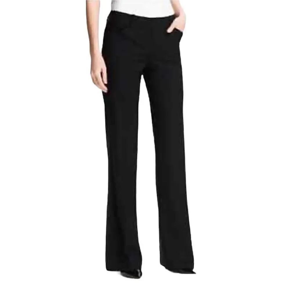 Theory C Westside ￼women’s tailored khaki tan flared pants s/ 4